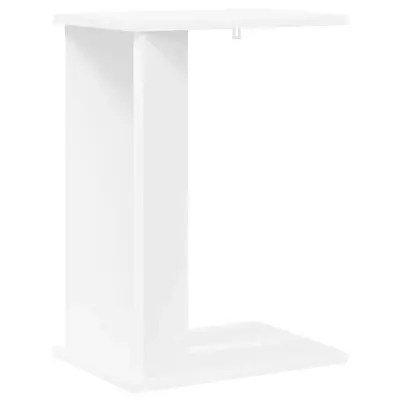 vidaXL Stranska miza Bela 35 x 25 x 50 cm Konstruiran les