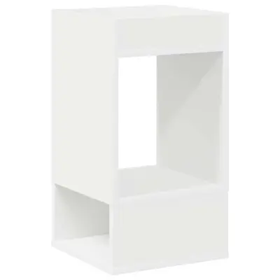 vidaXL Stranska miza Bela 30 x 30 x 56 cm Konstruiran les