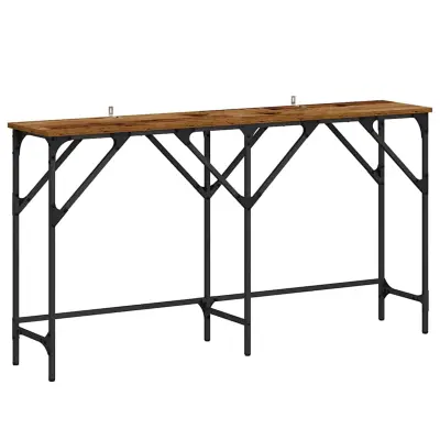 vidaXL Konzolna miza Star les 140 x 29 x 75 cm Konstruiran les