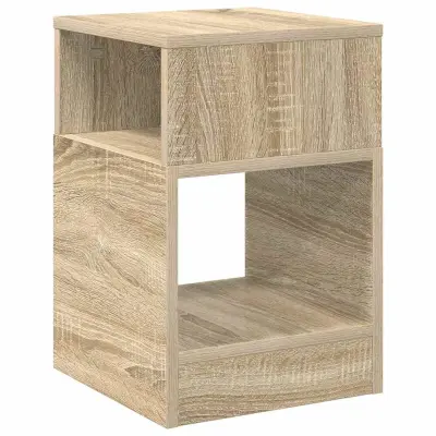 vidaXL Stranska miza Sonoma hrast 30,5 x 30 x 45 cm Konstruiran les