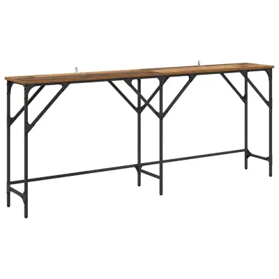 vidaXL Konzolna miza Star les 180 x 30 x 75 cm Konstruiran les
