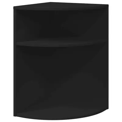 vidaXL Stranska miza Črna 39,7 x 39,7 x 60 cm Konstruiran les