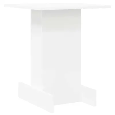 vidaXL Stranska miza Bela 44,5 x 45 x 55 cm Konstruiran les