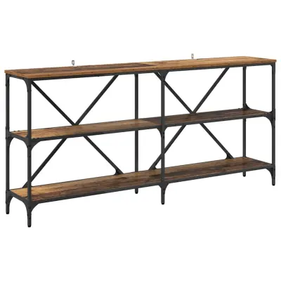 vidaXL Konzolna miza Star les 160 x 30 x 75 cm Konstruiran les