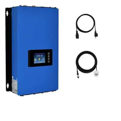Mrežni solarni inverter, 1000W / 2000W izhod, čisti sinusni valni izhod, 1000W, 190-260V AC, 25V-60V