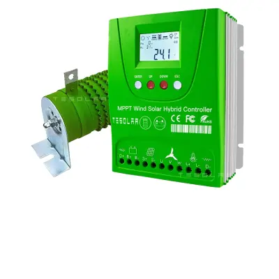 MPPT krmilnik, 2400W moč, Bluetooth povezljivost, 2000W brez Bluetooth, samodejno 12V 24V