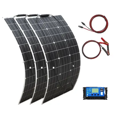 Solarni panel kit, fleksibilna zasnova, prenosna proizvodnja energije, 300w solarni sistem