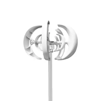 Generator veternic, 3000W moč, vertikalna zasnova, 48V, brezplačen MPPT krmilnik, bela 2