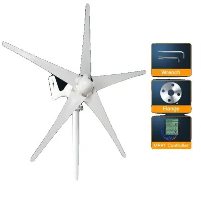 Vetrna turbina, 3000W moč, brezplačen MPPT krmilnik, 24V, brezplačen MPPT krmilnik, 3000W