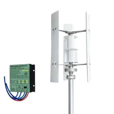 Generator na veter, visoka učinkovitost, trdna zasnova, Brezplačen MPPT krmilnik, 3000W, 24V