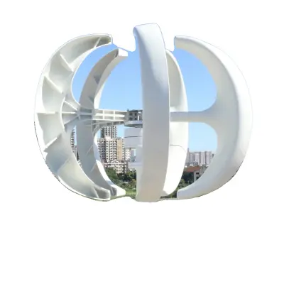 Generator vetrne turbine, zasnova z navpično osjo, učinkovita izraba energije, 12V, Bela z nadzorom, 500W, 12V