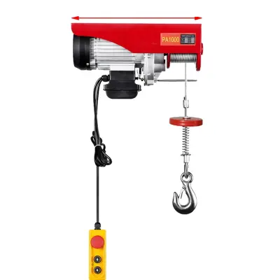 Električni vitel 1000KG, močan 1600w motor, 12m jeklena vrv, Nosilnost 1000kg
