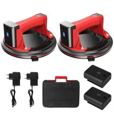 Električni vakuumski sesalni sklopnik, nosilnost 200KG, enostavna uporaba, Rdeča