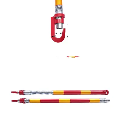 Vlečna palica, kapaciteta 8 ton, trdna jeklena konstrukcija, rdeča
