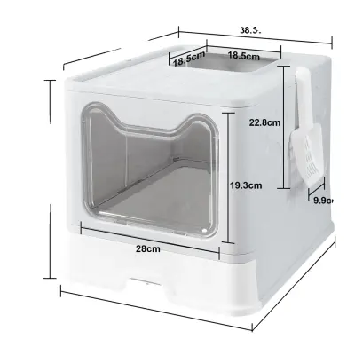Mačja stranišča, enostavna za čiščenje, prostorna notranjost, prenosna zasnova, 124