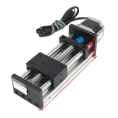 CNC linearni vodilni odrs, 400mm učinkovito potovanje, SFU1605 kroglični vijak, učinkovita pot 400