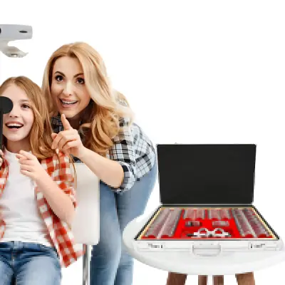 Optični set preizkusnih leč, 266 leč, okvir iz kovine