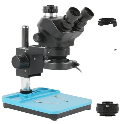 Trinokularni stereo mikroskop, 48MP senzor, 3.5-100X povečava, Brez kamere