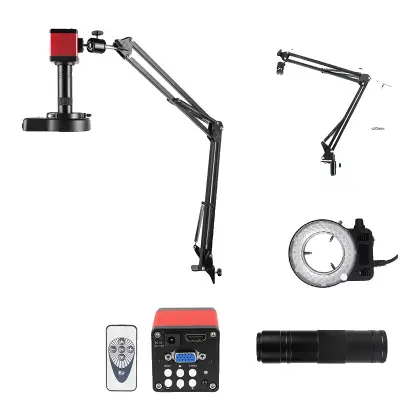 Digitalni mikroskop s kamero, 1-150X povečava, 1080P HDMI izhod, HDMI VGA komplet