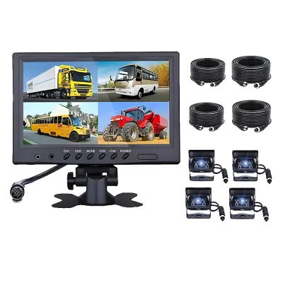 Zadnji monitor za avto, 9 LCD zaslon, kvadratni razdeljeni zaslon