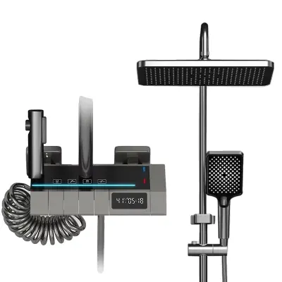 Kopalniški set, elektroplated zaključek, nastavljiva višina, siva