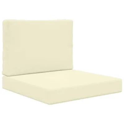 vidaXL Zunanja blazina za kavč 2 pcs krema Poliester