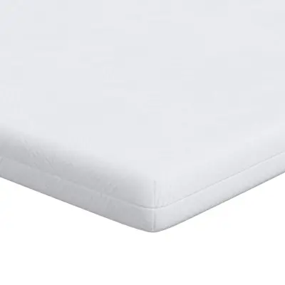 vidaXL Nadvložek Bela 180 x 200 cm žakardna tkanina