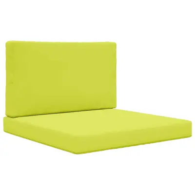 vidaXL Zunanja blazina za kavč 2 pcs Zelena Poliester