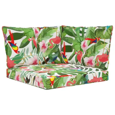 vidaXL Zunanja blazina za kavč 3 pcs barvito Poliester