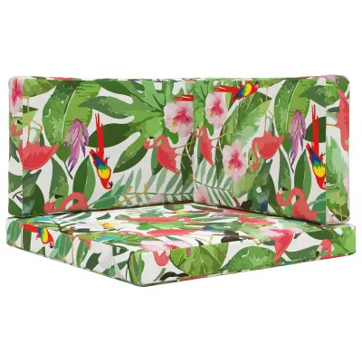 vidaXL Zunanja blazina za kavč 3 pcs barvito Poliester