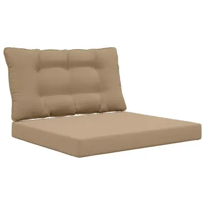 vidaXL Zunanja blazina za kavč 2 pcs Taupe Poliester