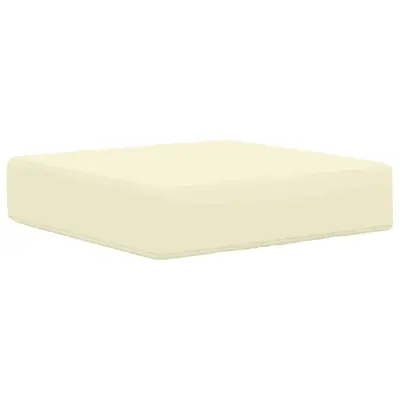 vidaXL Zunanja sedežna blazina krema 40 x 40 x 8 cm 100% poliester