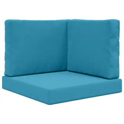 vidaXL Zunanja blazina za kavč 3 pcs Kraljevo modra Poliester