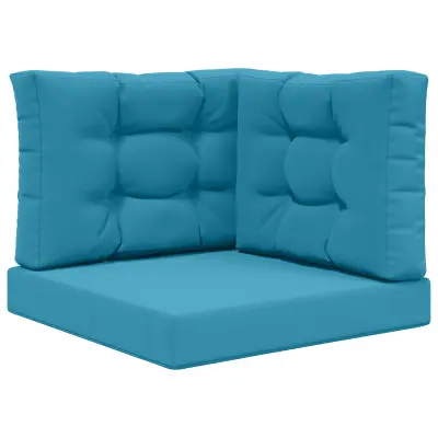 vidaXL Zunanja blazina za kavč 3 pcs Kraljevo modra Poliester