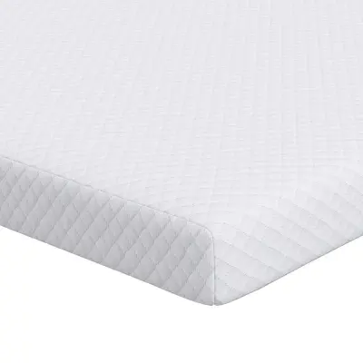 vidaXL Nadvložek Bela 70 x 200 cm Jacquard tkanina