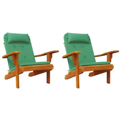 vidaXL Blazine za stole 2 pcs Zelena 58 x 77 x 4,5 cm Oxford tkanina