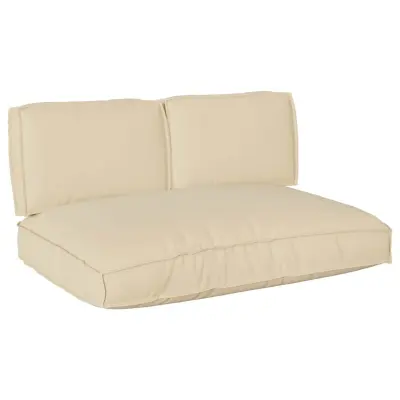 vidaXL Set blazin 3 pcs Bež Oxford tkanina