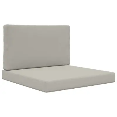 vidaXL Zunanja blazina za kavč 2 pcs Siva Poliester