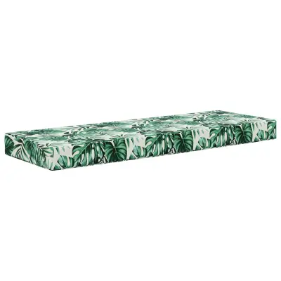 vidaXL Zunanja sedežna blazina Tropski listi 111,5 x 40 x 8 cm