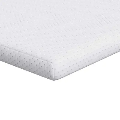 vidaXL Nadvložek Bela 90 x 190 cm Jacquard tkanina