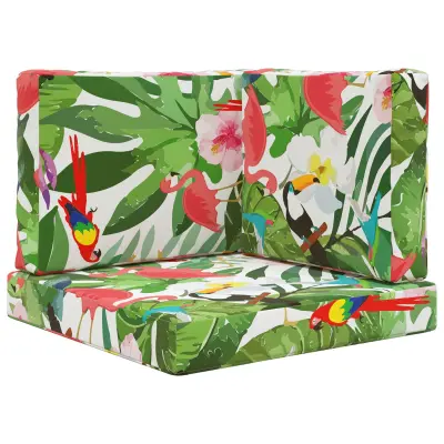 vidaXL Zunanja blazina za kavč 3 pcs barvito Poliester