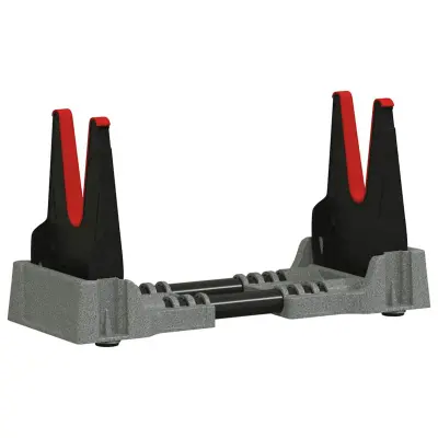 vidaXL Naslon za streljanje Siva 46 x 14 x 19,5 cm Plastika