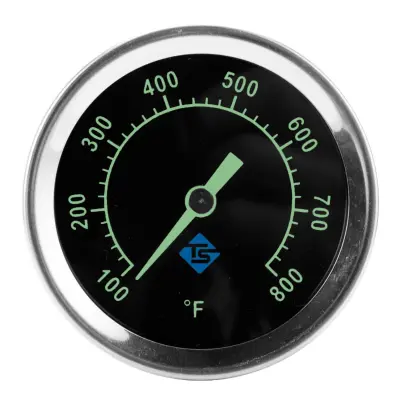 Nerjaveči bimetalni pečični termometer z analogno skalo, aksialni