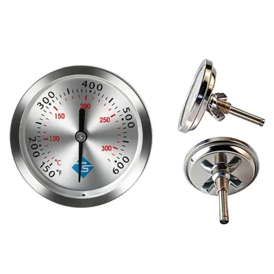 Bimetalni termometer z nerjavečim kazalcem za žar, pečico in kotel
