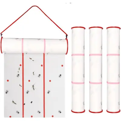 Lepljiv zvitek proti muh 25cm x 5m, močno lepilo, brez pesticidov