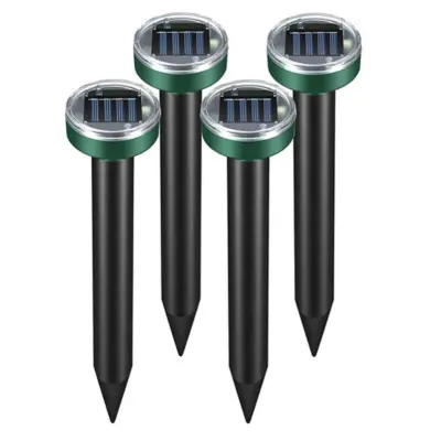 Solarni nestrupeni vrtni repelent proti krtom, kačam in škodljivcem, vodoodporen, 750 m² | S4OLGUARD