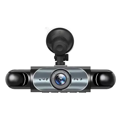 Štirikanalni avtomobilski snemalnik vožnje 1080p, 150° širokokotni, z zadnjo kamero | CAMERIK