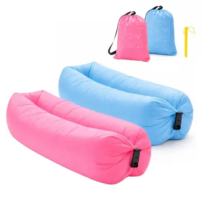 Prenosna napihljiva ležalna blazina 180 cm, lahka, enostavna za uporabo, notranja in zunanja | COMFYCOMBO