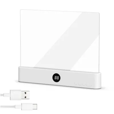 Zatemnjena LED bralna svetilka z zaščito oči, USB polnilna, časovnik 0–99 min | BOOKLED