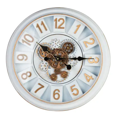 Stenska ura plastika MONDEX Ramsey 45x45x7 cm rjava 1 kos